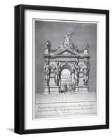 Triumphal Arch on the West End of Westminster Hall, London, 1727-Pierre Fourdrinier-Framed Giclee Print