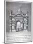 Triumphal Arch on the West End of Westminster Hall, London, 1727-Pierre Fourdrinier-Mounted Giclee Print