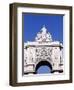 Triumphal Arch or Arch of Rua Augusta in Commerce Square-null-Framed Giclee Print