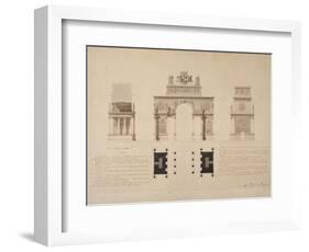 Triumphal Arch to the Emperor Napoleon I-Alexandre Gisors-Framed Giclee Print