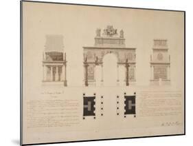 Triumphal Arch to the Emperor Napoleon I-Alexandre Gisors-Mounted Giclee Print