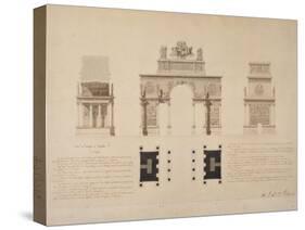 Triumphal Arch to the Emperor Napoleon I-Alexandre Gisors-Stretched Canvas