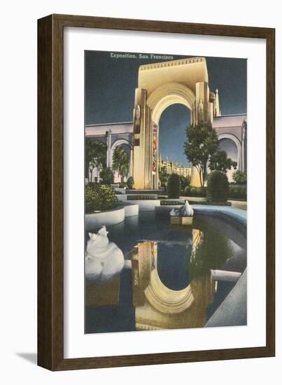 Triumphal Arch, World's Fair, San Francisco, California-null-Framed Art Print