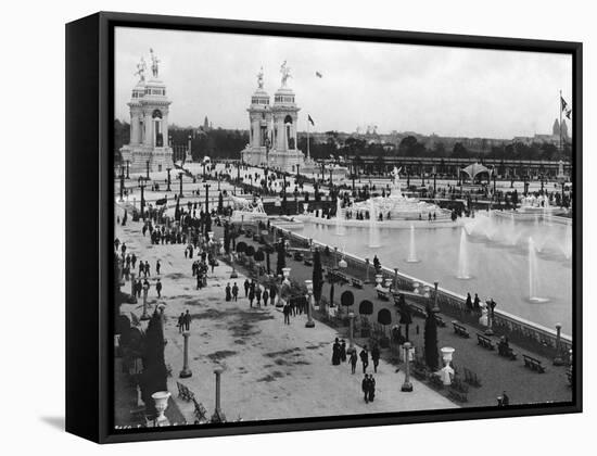 Triumphal Bridge and Court of Fountains-null-Framed Stretched Canvas