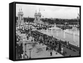 Triumphal Bridge and Court of Fountains-null-Framed Stretched Canvas