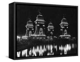 Triumphal Bridge Illuminated-null-Framed Stretched Canvas
