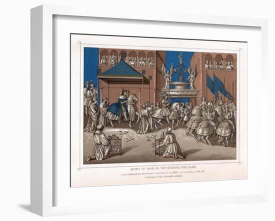 Triumphal Entry of Charles VII, King of France, into Paris, C1435-null-Framed Giclee Print