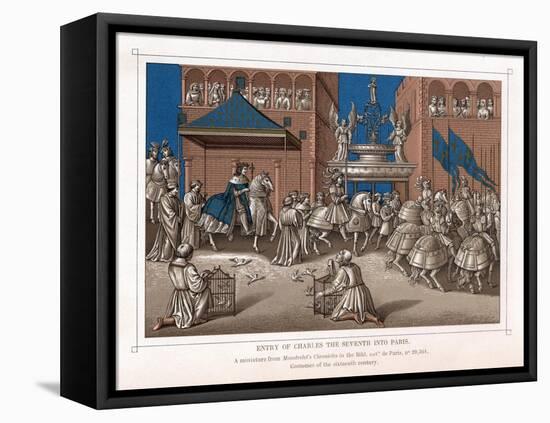 Triumphal Entry of Charles VII, King of France, into Paris, C1435-null-Framed Stretched Canvas