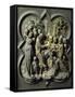 Triumphal Entry of Christ into Jerusalem, Gilded Bronze Panel-Lorenzo Ghiberti-Framed Stretched Canvas