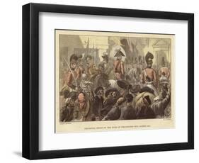 Triumphal Entry of the Duke of Wellington into Madrid, 1812-Gordon Frederick Browne-Framed Giclee Print