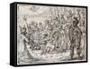 Triumphal Entry of the Indian Bacchus into Thebes-Crispin I De Passe-Framed Stretched Canvas