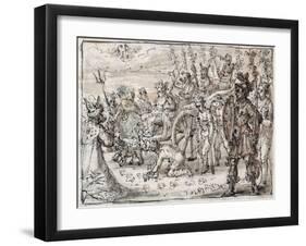 Triumphal Entry of the Indian Bacchus into Thebes-Crispin I De Passe-Framed Giclee Print