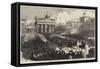 Triumphal Entry of the Prussian Army into Berlin, Troops Passing the Brandenburg Gate-null-Framed Stretched Canvas