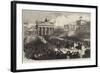 Triumphal Entry of the Prussian Army into Berlin, Troops Passing the Brandenburg Gate-null-Framed Giclee Print