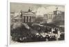 Triumphal Entry of the Prussian Army into Berlin, Troops Passing the Brandenburg Gate-null-Framed Giclee Print