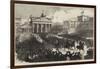 Triumphal Entry of the Prussian Army into Berlin, Troops Passing the Brandenburg Gate-null-Framed Giclee Print