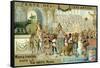 Triumphal March Along the Via Sacra, Rome-null-Framed Stretched Canvas