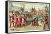 Triumphal Reception of Vasco Da Gama in Lisbon, September 1499-null-Framed Stretched Canvas