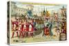 Triumphal Reception of Vasco Da Gama in Lisbon, September 1499-null-Stretched Canvas