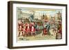 Triumphal Reception of Vasco Da Gama in Lisbon, September 1499-null-Framed Giclee Print