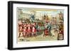 Triumphal Reception of Vasco Da Gama in Lisbon, September 1499-null-Framed Giclee Print