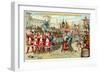 Triumphal Reception of Vasco Da Gama in Lisbon, September 1499-null-Framed Giclee Print