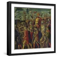 Triumphzug Caesars. (Kopie Nach Gioc.Dondi). Bild Vi-Andrea Mantegna-Framed Giclee Print