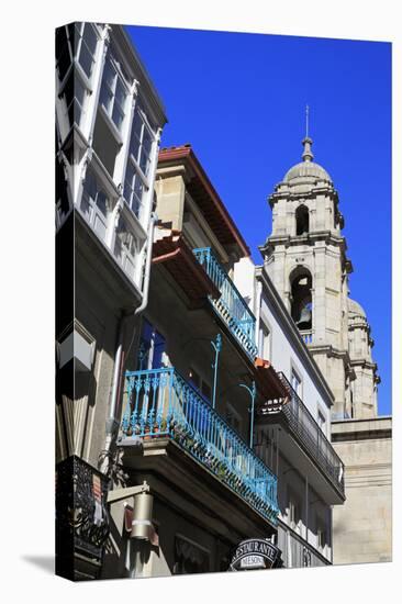 Triunfo Street in the Historic Centre, Vigo, Galicia, Spain, Europe-Richard Cummins-Stretched Canvas