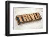 Trivia Word-PixelsAway-Framed Photographic Print