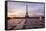 Trocadero and Eiffel Tower at Sunrise, Paris, Ile De France, France, Europe-Markus Lange-Framed Stretched Canvas