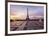 Trocadero and Eiffel Tower at Sunrise, Paris, Ile De France, France, Europe-Markus Lange-Framed Photographic Print