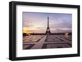 Trocadero and Eiffel Tower at Sunrise, Paris, Ile De France, France, Europe-Markus Lange-Framed Photographic Print