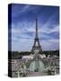 Trocadero and the Eiffel Tower, Paris, France-Hans Peter Merten-Stretched Canvas