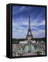 Trocadero and the Eiffel Tower, Paris, France-Hans Peter Merten-Framed Stretched Canvas