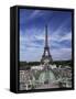 Trocadero and the Eiffel Tower, Paris, France-Hans Peter Merten-Framed Stretched Canvas