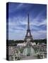 Trocadero and the Eiffel Tower, Paris, France-Hans Peter Merten-Stretched Canvas