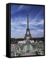 Trocadero and the Eiffel Tower, Paris, France-Hans Peter Merten-Framed Stretched Canvas