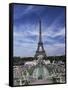 Trocadero and the Eiffel Tower, Paris, France-Hans Peter Merten-Framed Stretched Canvas