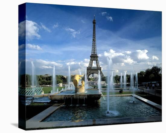 Trocadero Eiffel Tower, Paris-null-Stretched Canvas