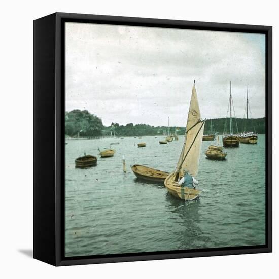 Troensee (Denmark), the Port-Leon, Levy et Fils-Framed Stretched Canvas