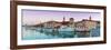 Trogir's Historic Stari Grad (Old Town) Defensive Walls and Harbour, Trogir, Dalmatia, Croatia-Doug Pearson-Framed Photographic Print