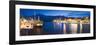 Trogir Town and Boat Docks at Night, Dalmatian Coast, Adriatic, Croatia, Europe-Matthew Williams-Ellis-Framed Photographic Print