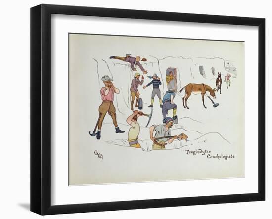 Troglodytic Conchologists, from 'The Leaguer of Ladysmith', 1900-Captain Clive Dixon-Framed Giclee Print