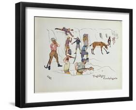 Troglodytic Conchologists, from 'The Leaguer of Ladysmith', 1900-Captain Clive Dixon-Framed Giclee Print