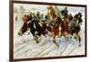 Troika, 1917-Nikolai Samokish-Framed Giclee Print