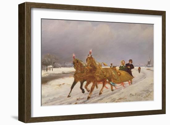 Troika in the Snow-Otto Eerelman-Framed Giclee Print