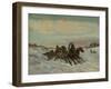 Troika on a Winter Road, End 1860s-Early 1870s-Nikolai Yegorovich Sverchkov-Framed Giclee Print