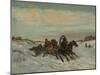 Troika on a Winter Road, End 1860s-Early 1870s-Nikolai Yegorovich Sverchkov-Mounted Giclee Print