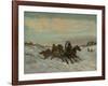 Troika on a Winter Road, End 1860s-Early 1870s-Nikolai Yegorovich Sverchkov-Framed Giclee Print