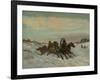 Troika on a Winter Road, End 1860s-Early 1870s-Nikolai Yegorovich Sverchkov-Framed Giclee Print